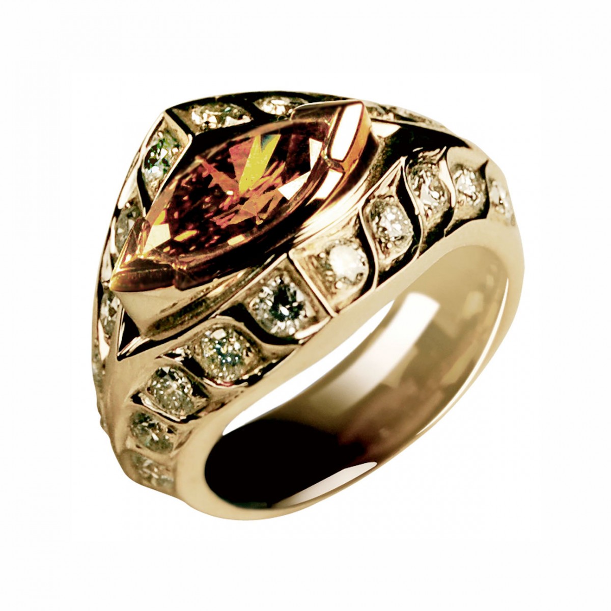 RIng met diamant marquise