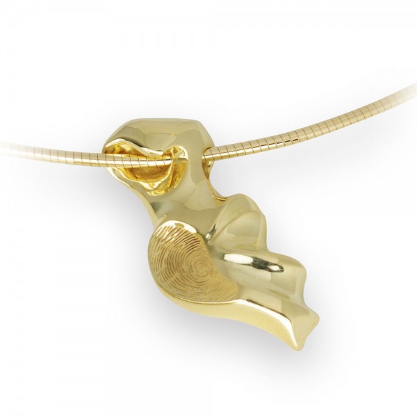hanger met as en vingerafdruk