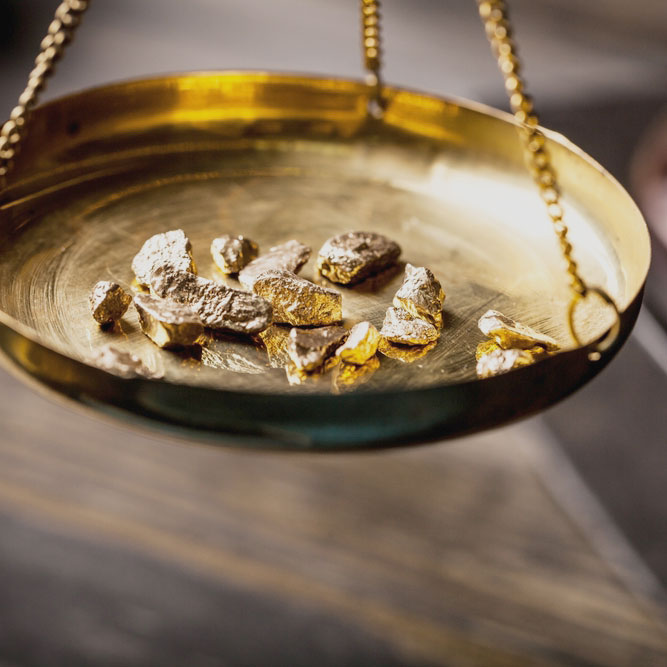 Sieraden van oud goud