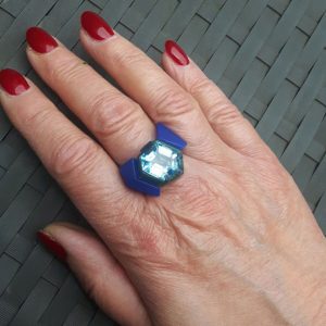 Ring met edeltopaas wasmodel