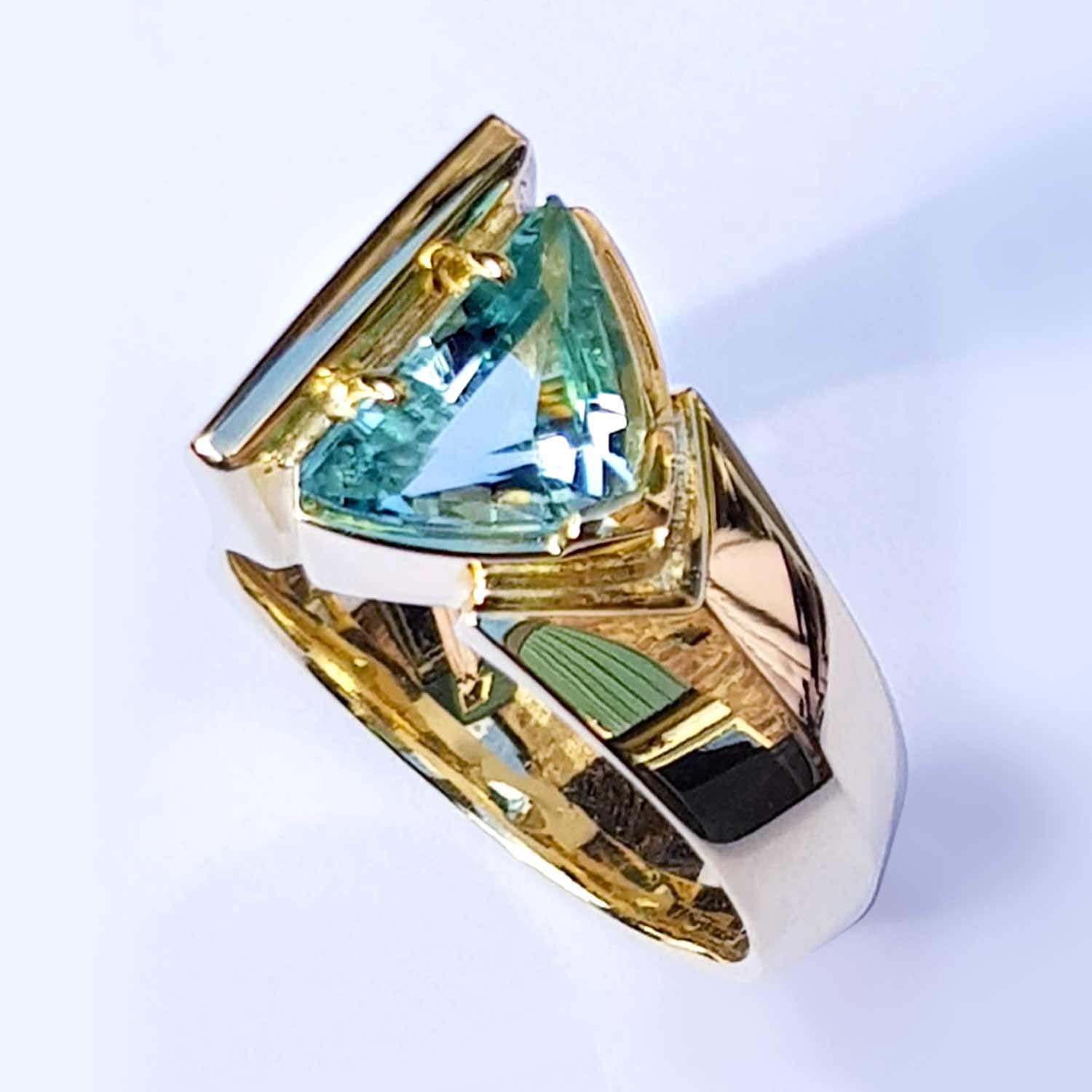 Aquamarijn ring