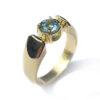 ring briljantgeslepen aquamarijn